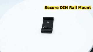35-mm-Din-Schienen-Festklemme aus Aluminium, schwarzer DIN-Schienen-Montageclip mit Schnappverschluss für die Relaismontage
