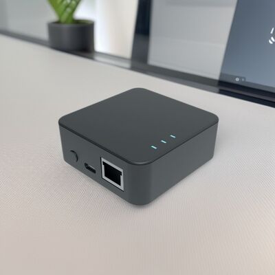 DIY Network Case Smart Home System Electronic Network Router with LED Light Pipes