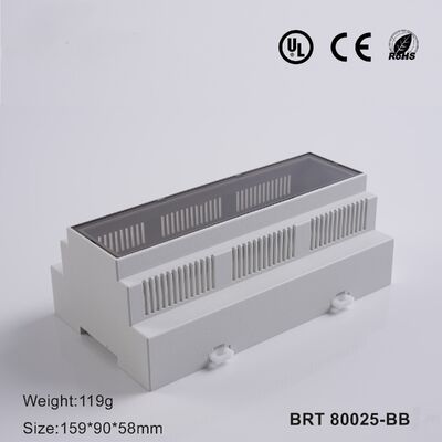 DIN Rail Enclosure 159*90*58mm 9 Module DIN Rail Box For Industrial Control & Power Supply