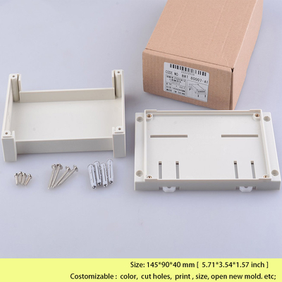 Plc-Lärm-Schienen-Einschließung für elektronischen Diy-Schalter-Kasten-Kabelanschlusskasten 145*90*40 Millimeter