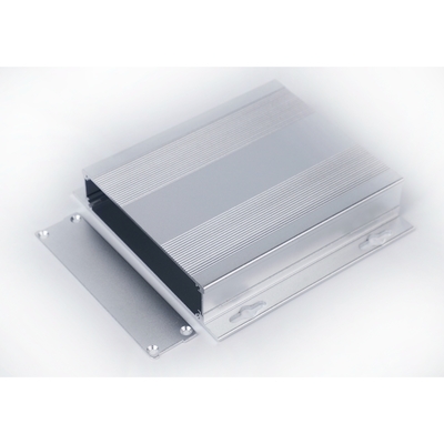 Geteilte Gehäuse aus schwarz eloxiertem Aluminium mit Flansch zur Wandmontage 107*27*120mm