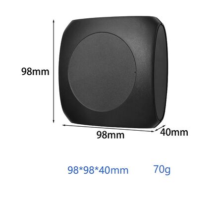 98*98*40mm Schwarzes IoT-Kommunikationsnetzwerk Gehäuse mit Texturoberfläche